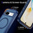 For Google Pixel 8a Magnetic Case Matte TPU+PC Back Drop-Proof Phone Cover - Royal Blue + Blue - 7