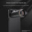 For iPhone 15 Pro Case PC+TPU+Aluminium Alloy Phone Cover with 17mm Lens Backplate - Black - 4