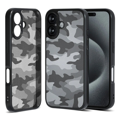 IBMRS For iPhone 16 Plus Case TPU + PC Heavy Duty Shockproof Phone Cover Camera Protection - Artistic Camouflage - 1