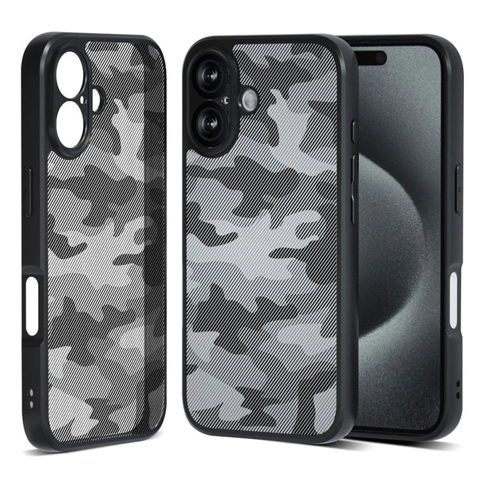 IBMRS For iPhone 16 Plus Case TPU + PC Heavy Duty Shockproof Phone Cover Camera Protection - Artistic Camouflage - 1
