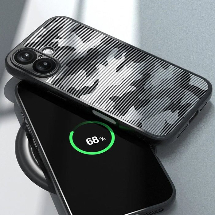 IBMRS For iPhone 16 Plus Case TPU + PC Heavy Duty Shockproof Phone Cover Camera Protection - Artistic Camouflage - 3