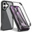 For iPhone 16 Plus Case Acrylic+TPU Clear Phone Cover with PET Screen Film - Black - 1