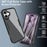 For iPhone 16 Plus Case Acrylic+TPU Clear Phone Cover with PET Screen Film - Black - 3