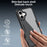 For iPhone 16 Plus Case Acrylic+TPU Clear Phone Cover with PET Screen Film - Black - 4