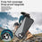For iPhone 16 Plus Case Acrylic+TPU Clear Phone Cover with PET Screen Film - Black - 5