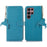 For Samsung Galaxy S25 Ultra Case RFID Blocking Litchi Texture Genuine Cow Leather Phone Cover - Blue - 1