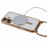 For iPhone 16 Case Compatible with MagSafe Electroplating TPU Cellphone Protector with Long Lanyard - Gold - 3