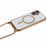 For iPhone 16 Case Compatible with MagSafe Electroplating TPU Cellphone Protector with Long Lanyard - Gold - 4