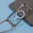 For iPhone 16 Case Compatible with MagSafe Electroplating TPU Cellphone Protector with Long Lanyard - Gold - 6