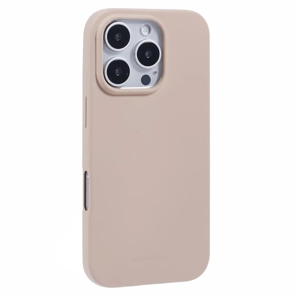 MERCURY GOOSPERY SOFT FEELING Series for iPhone 16 Pro Case Matte Finish TPU Phone Cover - Light Pink - 1