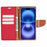 MERCURY GOOSPERY For iPhone 16 Pro Case Canvas Texture Leather Wallet Phone Cover - Red - 2