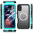 REDPEPPER D-UP Series For iPhone 16 Plus Case IP68 Waterproof Clear Back Panel Phone Cover Compatible with MagSafe - Blue - 2