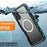 REDPEPPER D-UP Series For iPhone 16 Plus Case IP68 Waterproof Clear Back Panel Phone Cover Compatible with MagSafe - Blue - 7