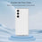 For Samsung Galaxy S24 FE Case PC + TPU Shockproof Clear Phone Cover - Transparent White - 6