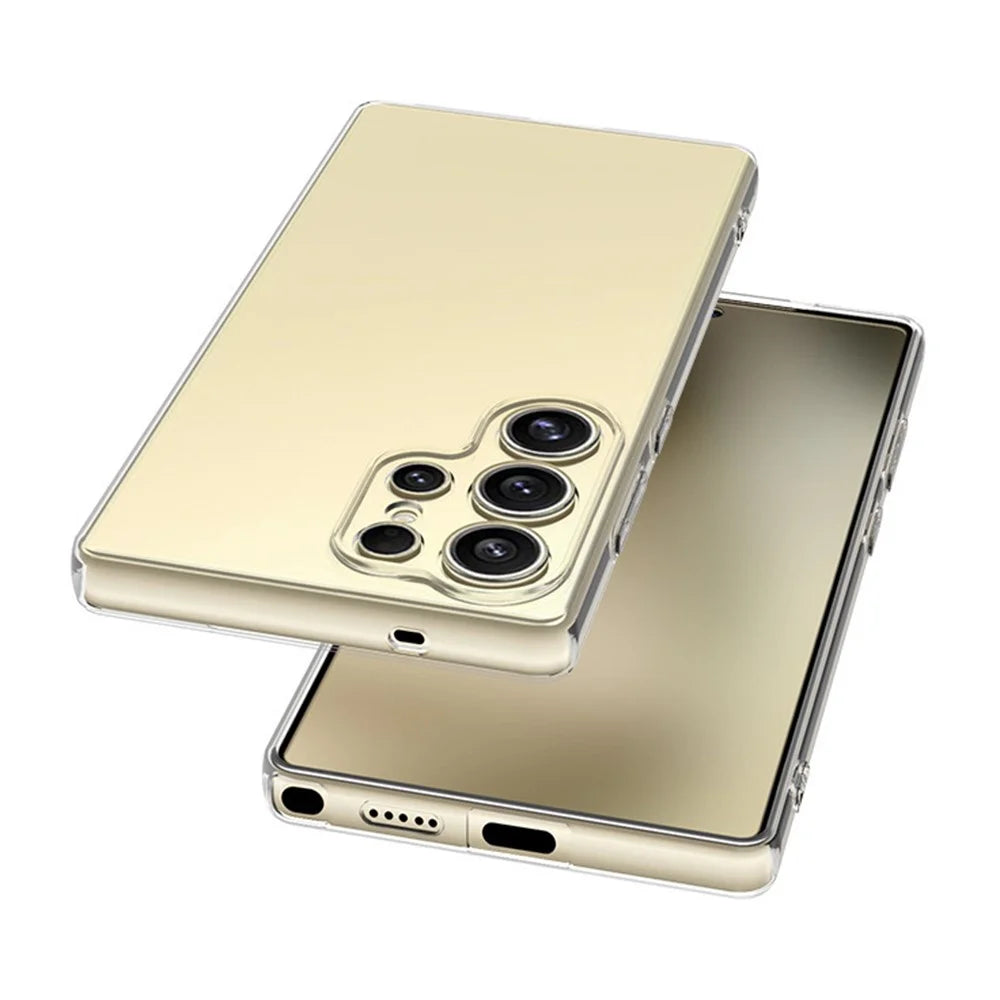For Samsung Galaxy S25 Ultra Case Ultra-Thin Flexible TPU Clear Phone Cover - 3
