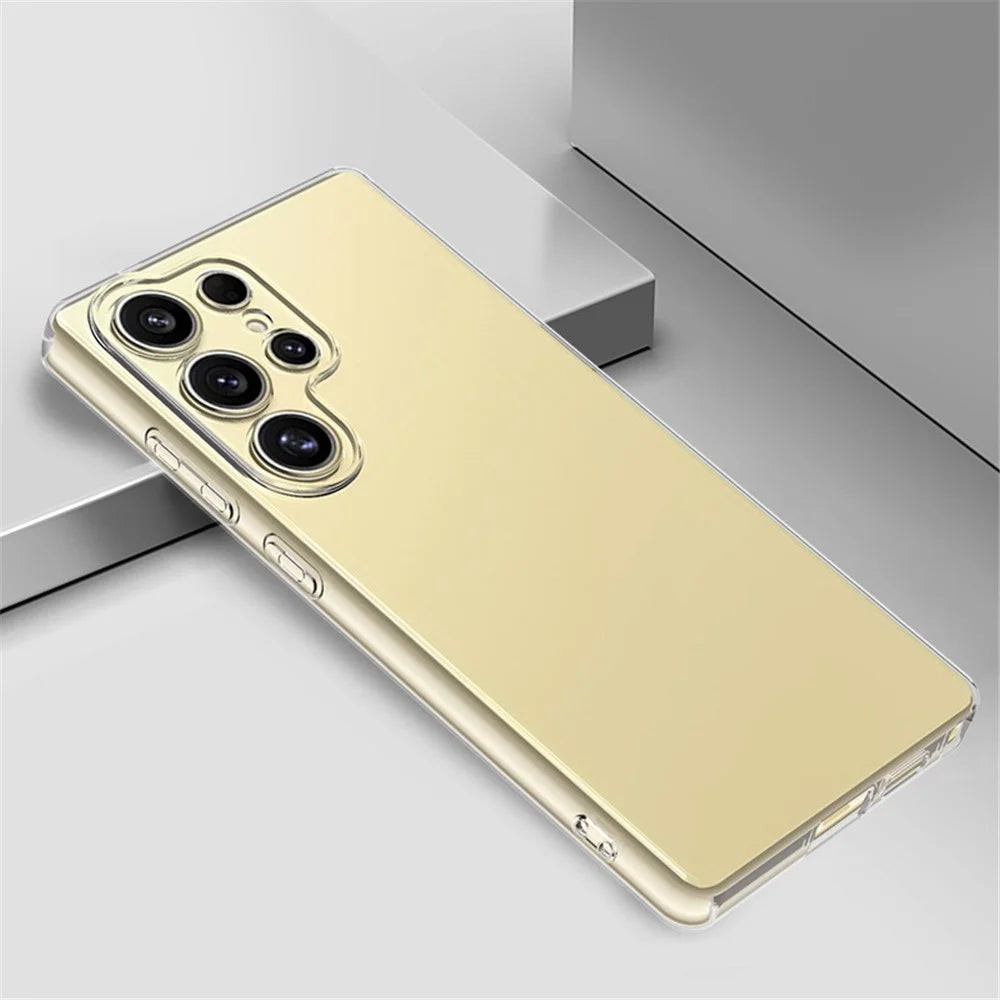 For Samsung Galaxy S25 Ultra Case Ultra-Thin Flexible TPU Clear Phone Cover - 5
