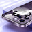 For iPhone 16 Pro Max Case Magnetic Adsorption Double Sides Tempered Glass+Metal Phone Cover with Buckle - Silver - 5