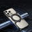 For iPhone 15 Pro Max  /  14 Pro Max  /  13 Pro Max Case Magnetic Kickstand Aluminum Alloy+PC Bumper Phone Cover Heat Dissipation - Desert Gold - 2