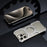 For iPhone 15 Pro Max  /  14 Pro Max  /  13 Pro Max Case Magnetic Kickstand Aluminum Alloy+PC Bumper Phone Cover Heat Dissipation - Desert Gold - 6