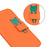 For iPhone 16 Plus Case Cartoon Pattern Wallet Leather Phone Cover - Orange - 5