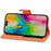 For iPhone 16 Pro Case Cartoon Pattern Wallet Leather Phone Cover - Orange - 3