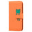 For iPhone 16 Pro Case Cartoon Pattern Wallet Leather Phone Cover - Orange - 7