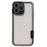 WOLMTT For iPhone 16 Pro Max Case Colorful Frame Soft TPU Clear Phone Cover - Grey - 1