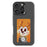 For iPhone 16 Pro E Ink Phone Cover 4-Color Display Pattern Customized Case - Black - 1