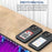 For iPhone 16 Pro E Ink Phone Cover 4-Color Display Pattern Customized Case - Black - 5