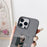 For iPhone 16 Pro E Ink Phone Cover 4-Color Display Pattern Customized Case - Black - 7