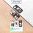 For iPhone 16 Pro Max E Ink Phone Cover 4-Color Display Pattern Customized Case - Black - 4