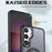 For Samsung Galaxy S24+ Case Rotating Magnetic Kickstand Acrylic+TPU Shockproof Phone Cover - Black - 6