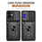 For Samsung Galaxy A06 4G Case PC+TPU Kickstand Phone Back Cover with Camera Slider - Black - 2