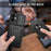 For Samsung Galaxy A06 4G Case PC+TPU Kickstand Phone Back Cover with Camera Slider - Black - 6