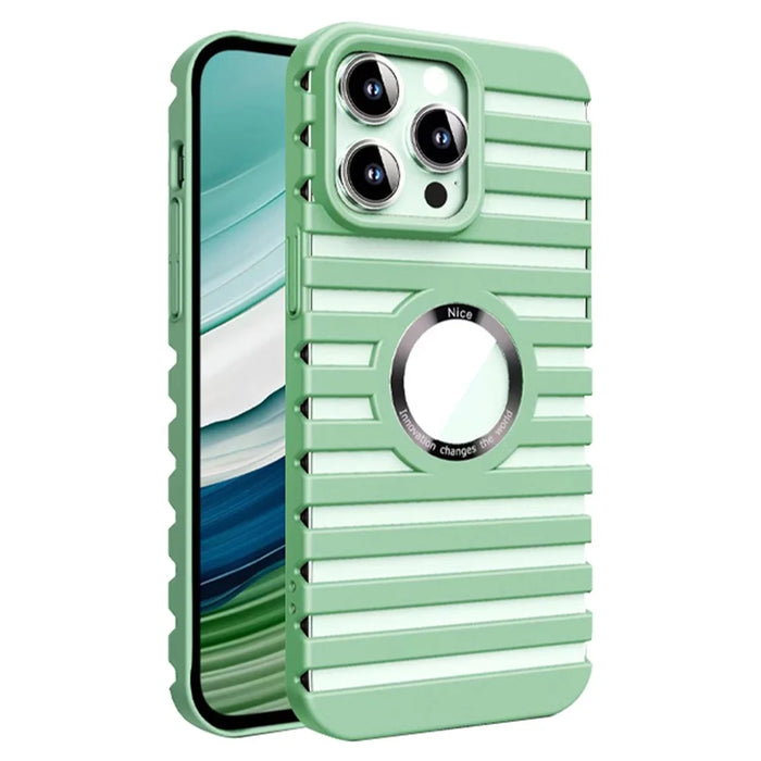 For iPhone 16 Pro Max Case Compatible with Magsafe Heat Dissipation Drop-Proof PC Phone Cover - Green - 1