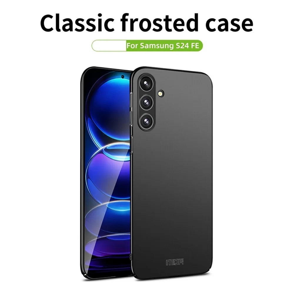 MOFI JK PC Series-1 Shield For Samsung Galaxy S24 FE Cell Phone Case Shockproof PC Back Cover - Black - 2
