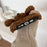 For iPhone 15 Pro Case Cute Teddy Dog Fluffy Soft TPU Winter Phone Cover - Brown - 4