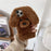 For iPhone 16 Pro Case Cute Teddy Dog Fluffy Soft TPU Winter Phone Cover - Brown - 3