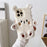 For iPhone 15 Pro Max Case Cartoon 3D Bear Furry Plush TPU Winter Warm Phone Cover - 2