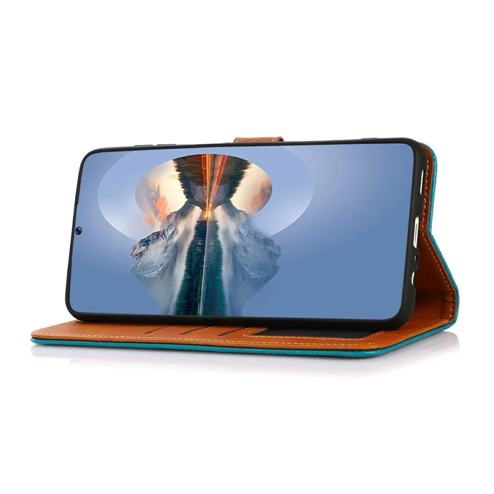 KHAZNEH For Samsung Galaxy S25 Ultra Wallet Phone Case Stand Leather Flip Cover - Black - 3