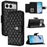 For OnePlus Nord 4 Leather Case Phone Stand Cover with 7 Card Slots and Hand Strap - Black - 1