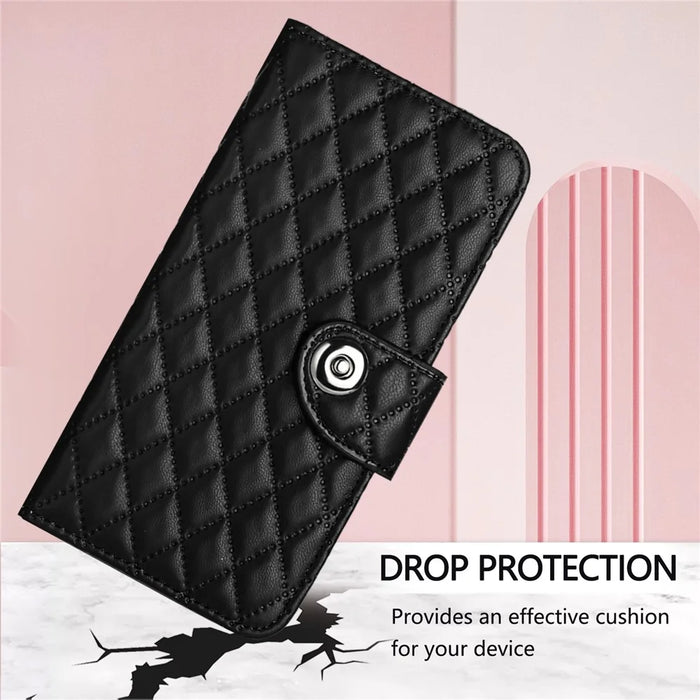 For OnePlus Nord 4 Leather Case Phone Stand Cover with 7 Card Slots and Hand Strap - Black - 5