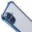 For iPhone 16 Case Electroplating Clear TPU Phone Cover with Lens Film - Blue - 5