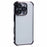 For iPhone 16 Pro Case Electroplating Clear TPU Phone Cover with Lens Film - Black - 1