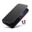 SUTENI J06 For iPhone 16 Plus Case Litchi Texture Leather Wallet Phone Shell Compatible with MagSafe - Black - 5
