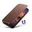 SUTENI J06 For iPhone 16 Pro Case Litchi Texture Leather Wallet Phone Shell Compatible with MagSafe - Brown - 6