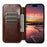 SUTENI J05 For iPhone 16 Plus Case Compatible with MagSafe Textured PU Leather Flip Phone Cover - Khaki - 2