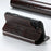 SUTENI J05 For iPhone 16 Case Compatible with MagSafe Textured PU Leather Flip Phone Cover - Brown - 3