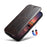 SUTENI J05 For iPhone 16 Case Compatible with MagSafe Textured PU Leather Flip Phone Cover - Brown - 5