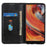 For Samsung Galaxy S25 Ultra Stand Case Split Leather Litchi Texture Wallet Phone Cover - Black - 2